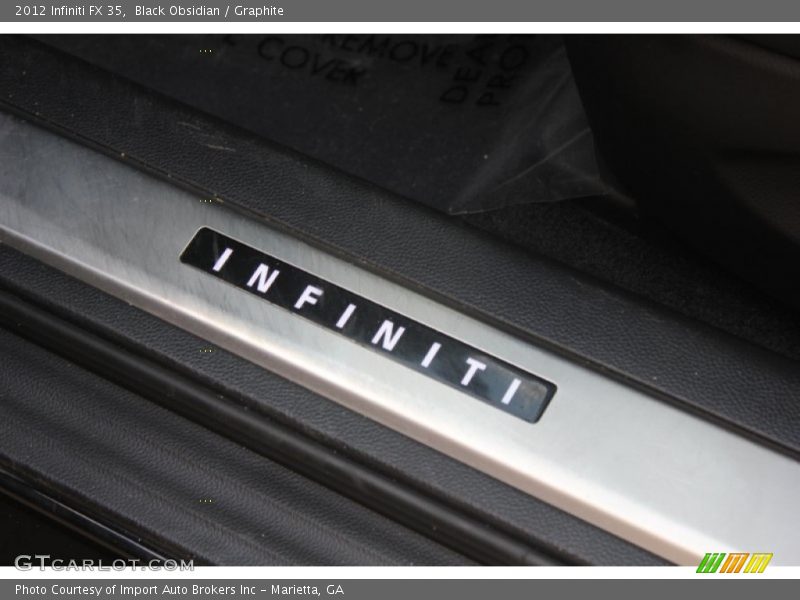 Black Obsidian / Graphite 2012 Infiniti FX 35