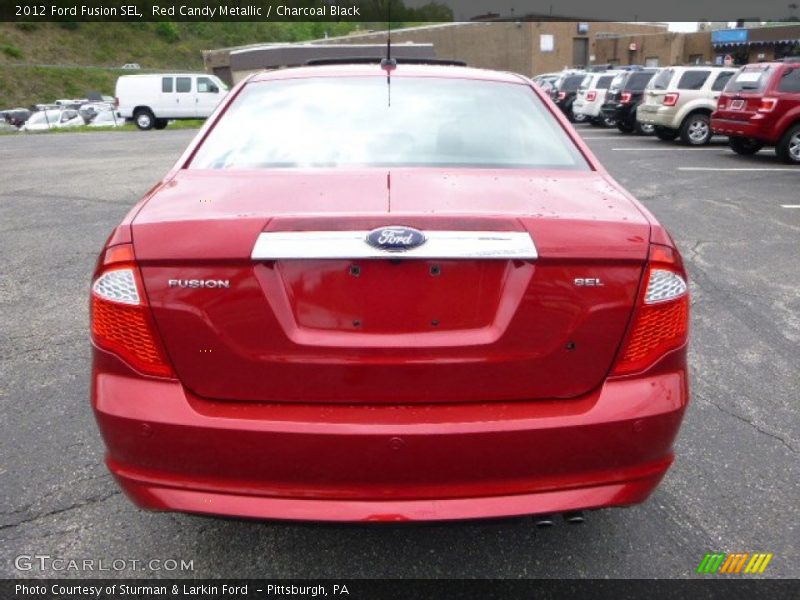 Red Candy Metallic / Charcoal Black 2012 Ford Fusion SEL