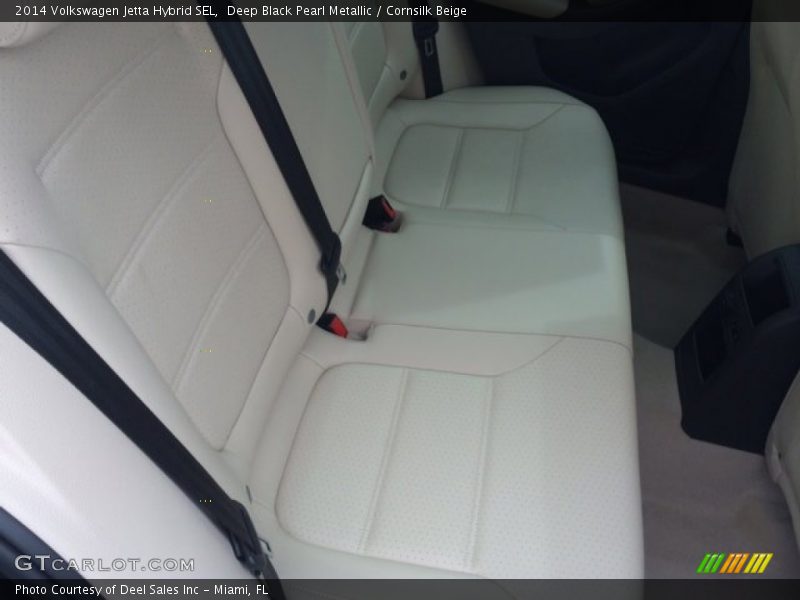 Deep Black Pearl Metallic / Cornsilk Beige 2014 Volkswagen Jetta Hybrid SEL