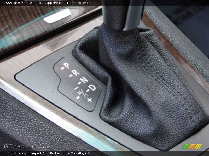 Black Sapphire Metallic / Sand Beige 2006 BMW X3 3.0i