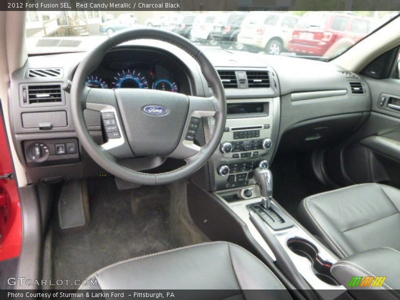 Red Candy Metallic / Charcoal Black 2012 Ford Fusion SEL