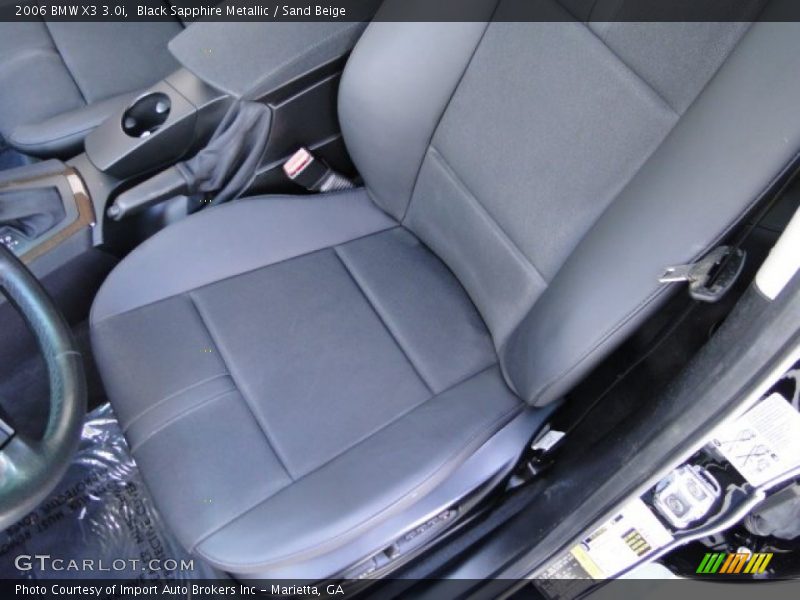 Black Sapphire Metallic / Sand Beige 2006 BMW X3 3.0i