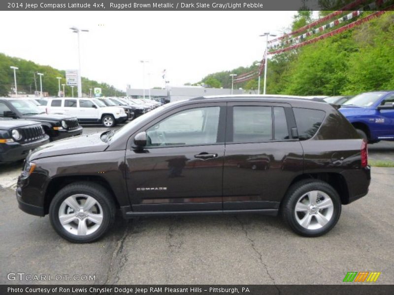 Rugged Brown Metallic / Dark Slate Gray/Light Pebble 2014 Jeep Compass Latitude 4x4