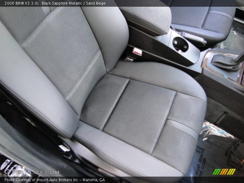 Black Sapphire Metallic / Sand Beige 2006 BMW X3 3.0i