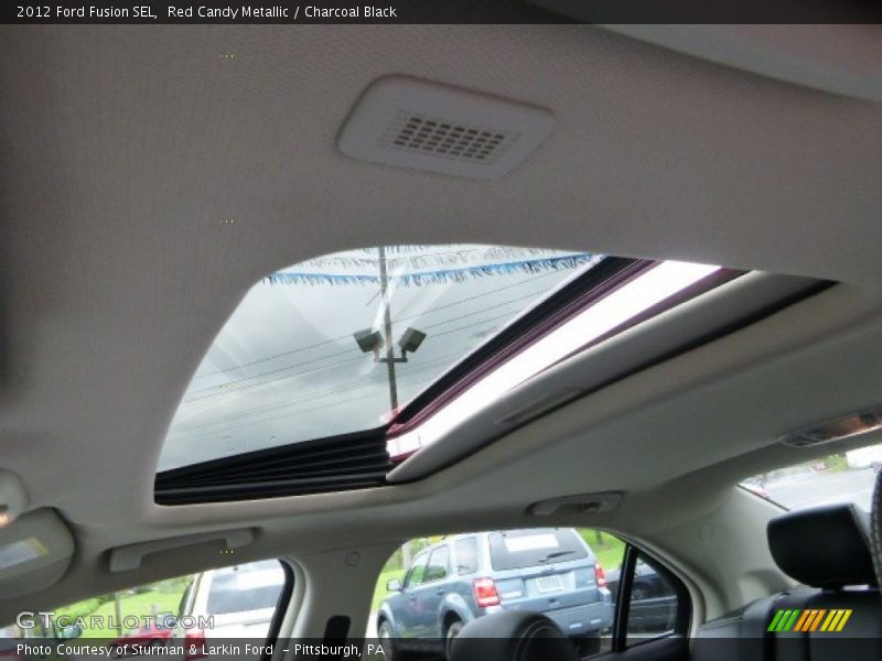 Red Candy Metallic / Charcoal Black 2012 Ford Fusion SEL