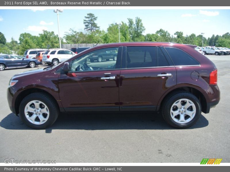 Bordeaux Reserve Red Metallic / Charcoal Black 2011 Ford Edge SEL AWD