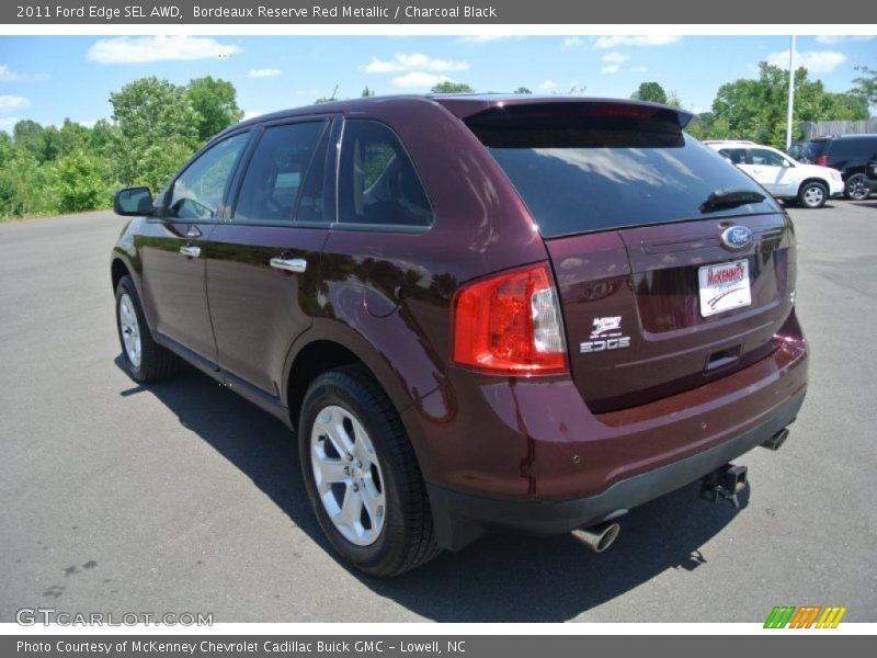 Bordeaux Reserve Red Metallic / Charcoal Black 2011 Ford Edge SEL AWD