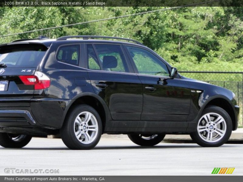 Black Sapphire Metallic / Sand Beige 2006 BMW X3 3.0i