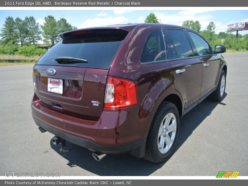 Bordeaux Reserve Red Metallic / Charcoal Black 2011 Ford Edge SEL AWD