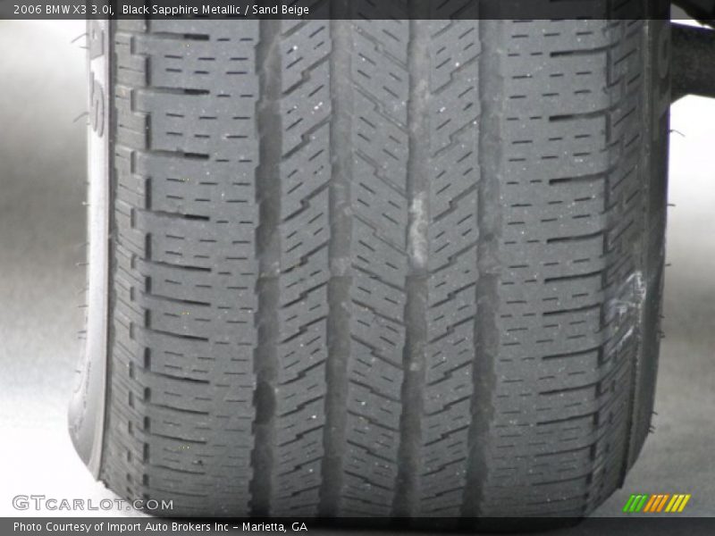 Black Sapphire Metallic / Sand Beige 2006 BMW X3 3.0i