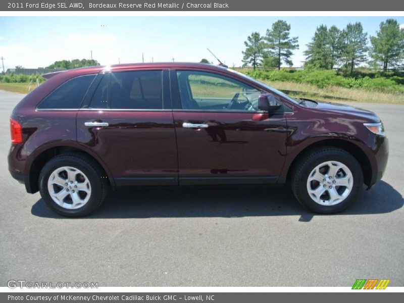 Bordeaux Reserve Red Metallic / Charcoal Black 2011 Ford Edge SEL AWD