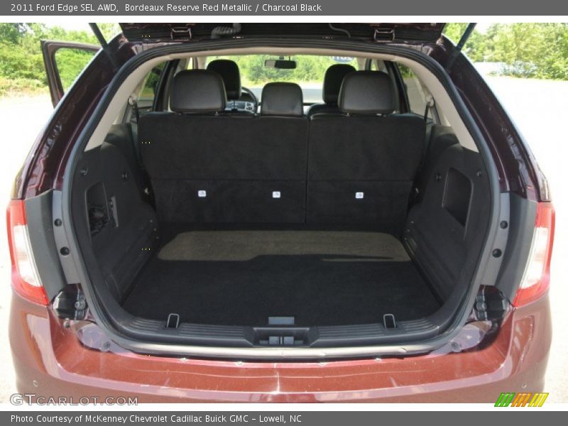 Bordeaux Reserve Red Metallic / Charcoal Black 2011 Ford Edge SEL AWD