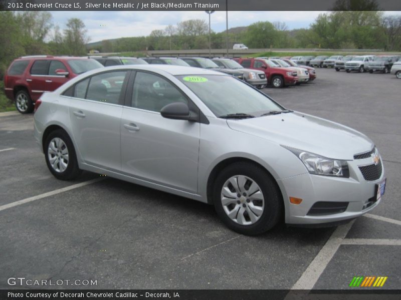 Silver Ice Metallic / Jet Black/Medium Titanium 2012 Chevrolet Cruze LS