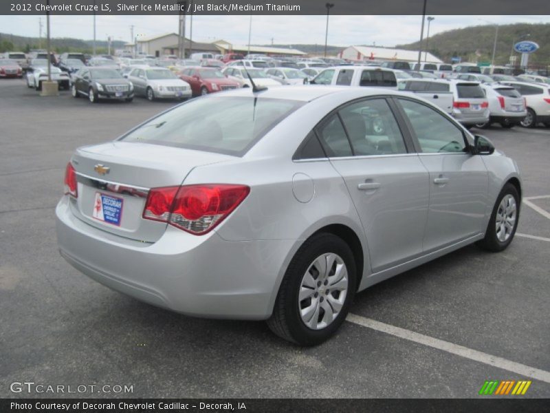 Silver Ice Metallic / Jet Black/Medium Titanium 2012 Chevrolet Cruze LS
