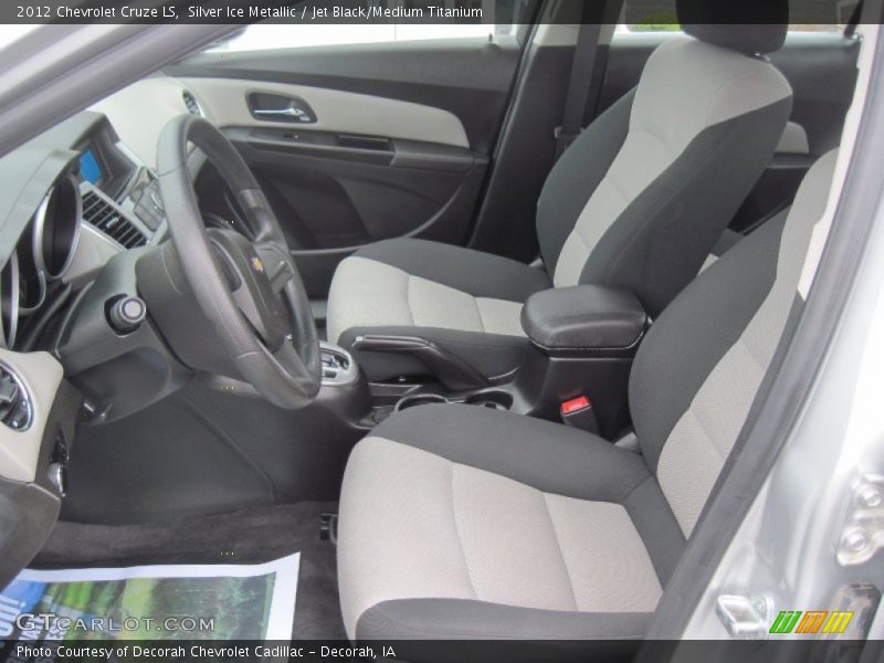 Silver Ice Metallic / Jet Black/Medium Titanium 2012 Chevrolet Cruze LS