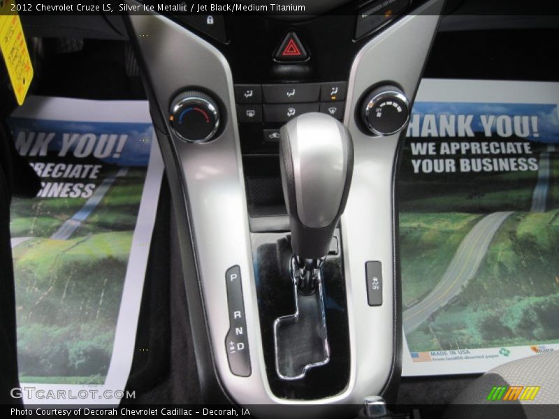 Silver Ice Metallic / Jet Black/Medium Titanium 2012 Chevrolet Cruze LS