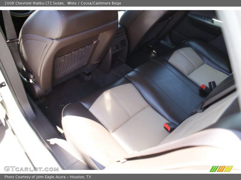 White / Cocoa/Cashmere Beige 2008 Chevrolet Malibu LTZ Sedan