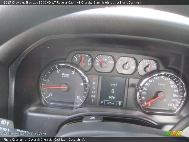 Summit White / Jet Black/Dark Ash 2015 Chevrolet Silverado 3500HD WT Regular Cab 4x4 Chassis