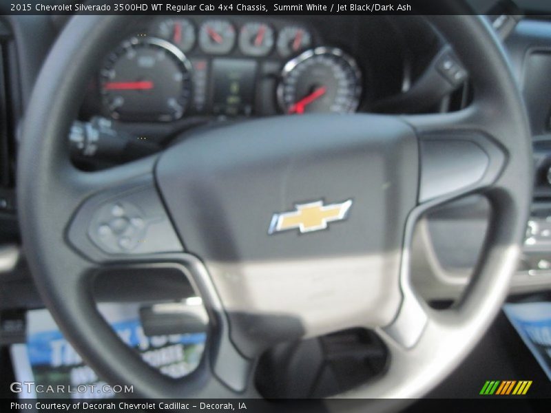 Summit White / Jet Black/Dark Ash 2015 Chevrolet Silverado 3500HD WT Regular Cab 4x4 Chassis