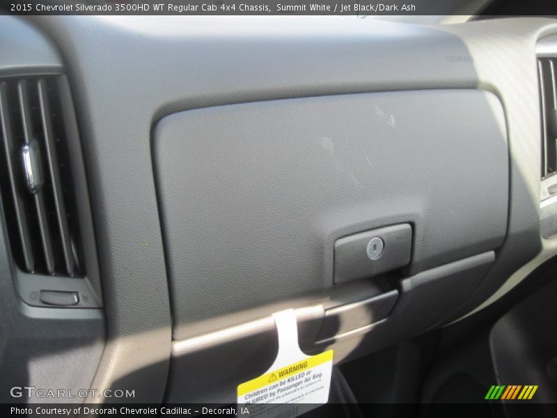 Summit White / Jet Black/Dark Ash 2015 Chevrolet Silverado 3500HD WT Regular Cab 4x4 Chassis