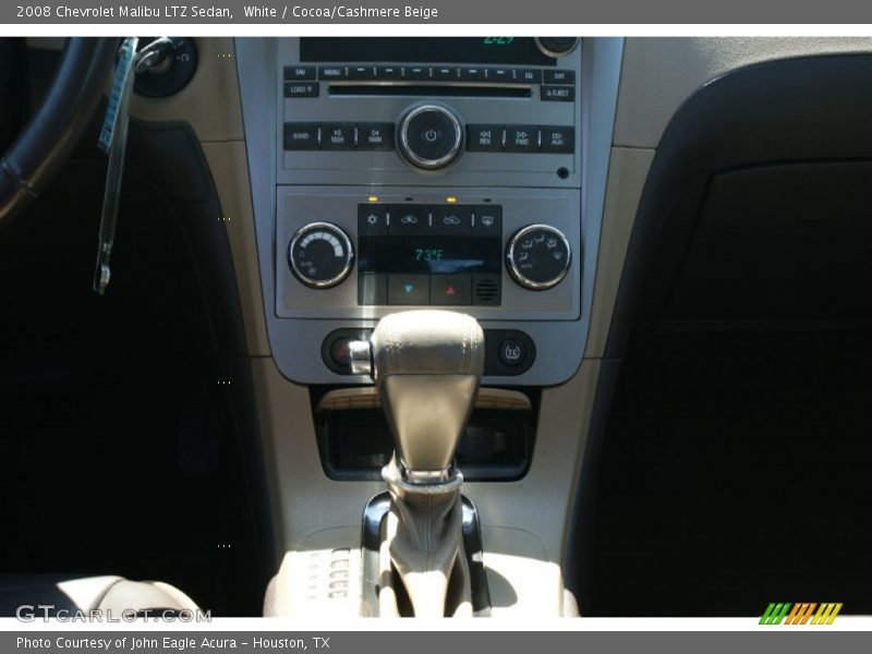 White / Cocoa/Cashmere Beige 2008 Chevrolet Malibu LTZ Sedan