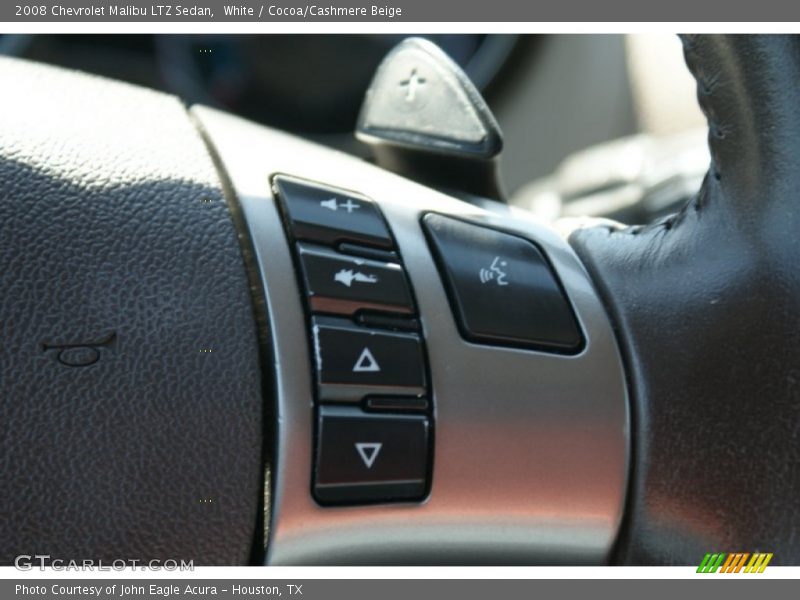 White / Cocoa/Cashmere Beige 2008 Chevrolet Malibu LTZ Sedan