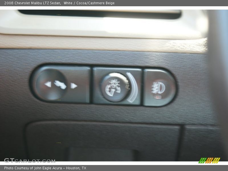 White / Cocoa/Cashmere Beige 2008 Chevrolet Malibu LTZ Sedan