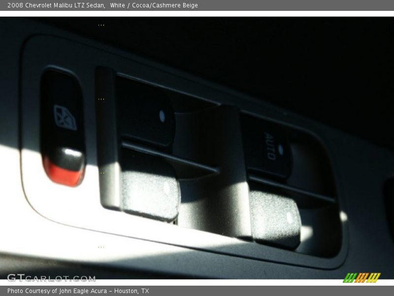 White / Cocoa/Cashmere Beige 2008 Chevrolet Malibu LTZ Sedan