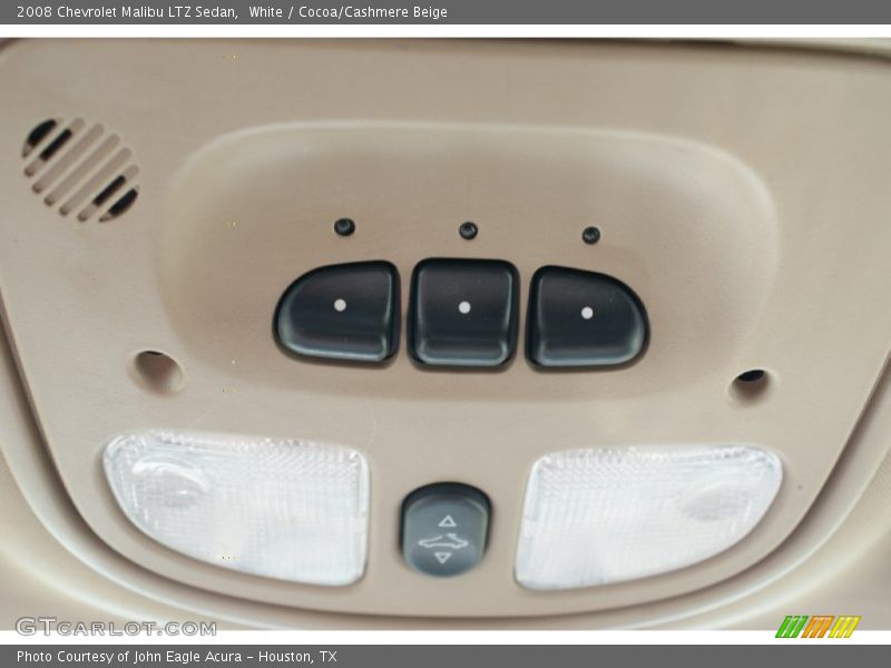 White / Cocoa/Cashmere Beige 2008 Chevrolet Malibu LTZ Sedan