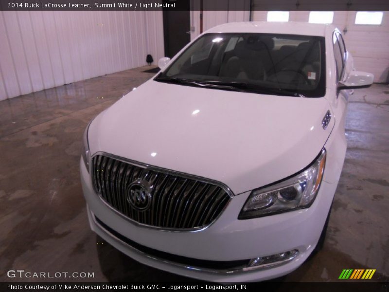 Summit White / Light Neutral 2014 Buick LaCrosse Leather