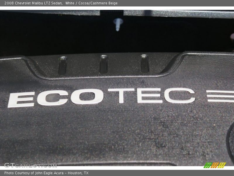 White / Cocoa/Cashmere Beige 2008 Chevrolet Malibu LTZ Sedan