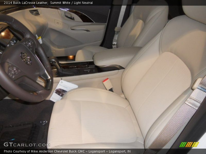 Summit White / Light Neutral 2014 Buick LaCrosse Leather