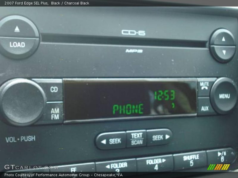 Black / Charcoal Black 2007 Ford Edge SEL Plus