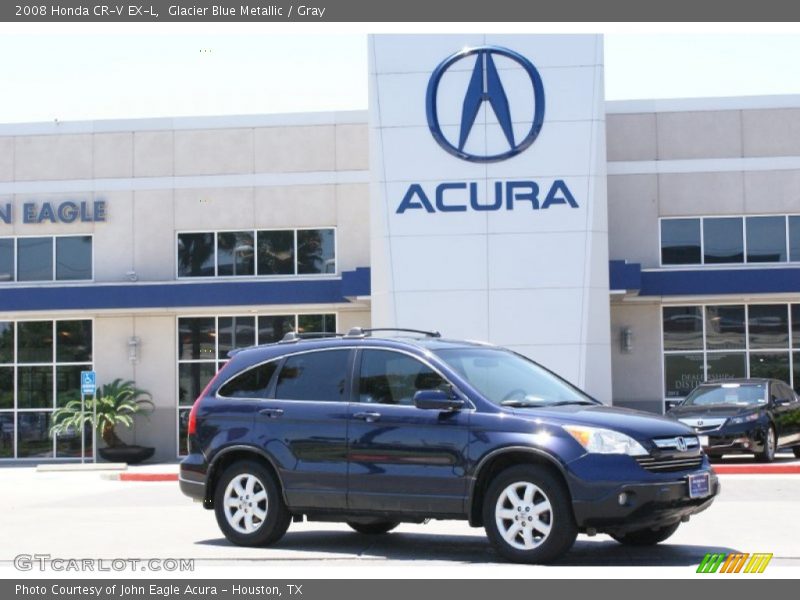 Glacier Blue Metallic / Gray 2008 Honda CR-V EX-L