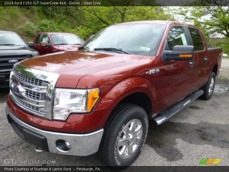 Sunset / Steel Grey 2014 Ford F150 XLT SuperCrew 4x4