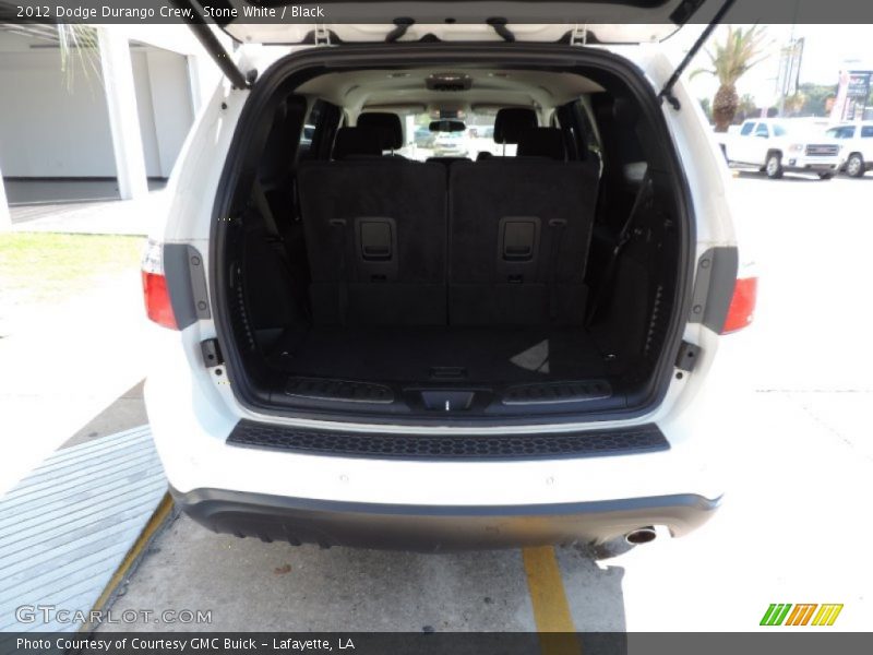 Stone White / Black 2012 Dodge Durango Crew
