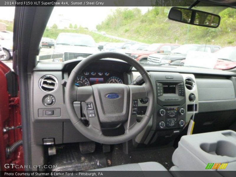 Sunset / Steel Grey 2014 Ford F150 XLT SuperCrew 4x4