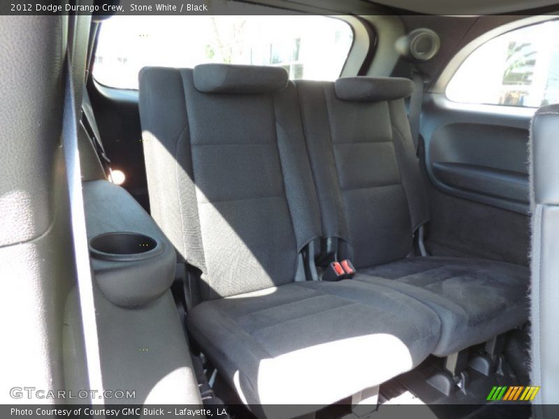 Stone White / Black 2012 Dodge Durango Crew