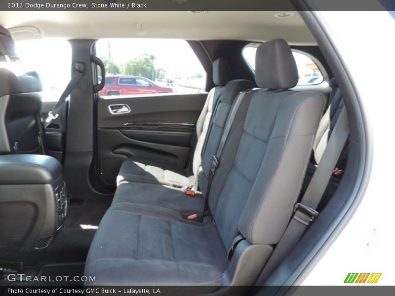 Stone White / Black 2012 Dodge Durango Crew