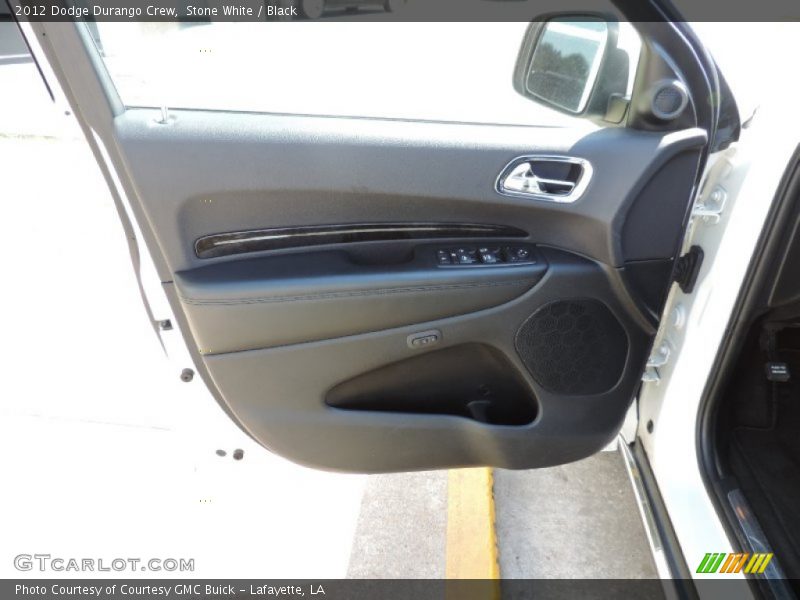 Stone White / Black 2012 Dodge Durango Crew