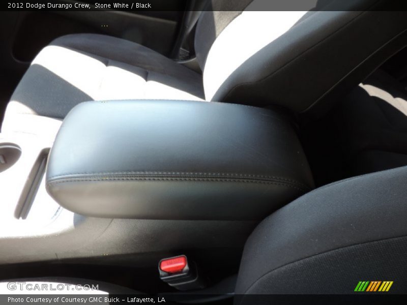Stone White / Black 2012 Dodge Durango Crew