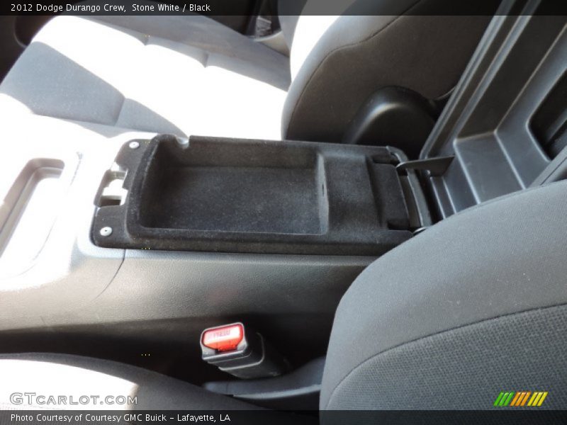 Stone White / Black 2012 Dodge Durango Crew