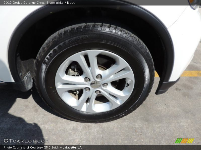 Stone White / Black 2012 Dodge Durango Crew