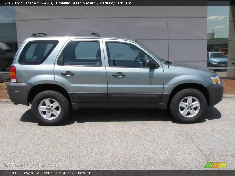 Titanium Green Metallic / Medium/Dark Flint 2007 Ford Escape XLS 4WD