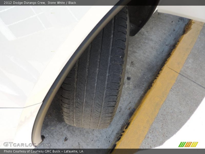 Stone White / Black 2012 Dodge Durango Crew