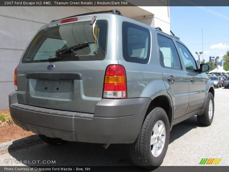 Titanium Green Metallic / Medium/Dark Flint 2007 Ford Escape XLS 4WD