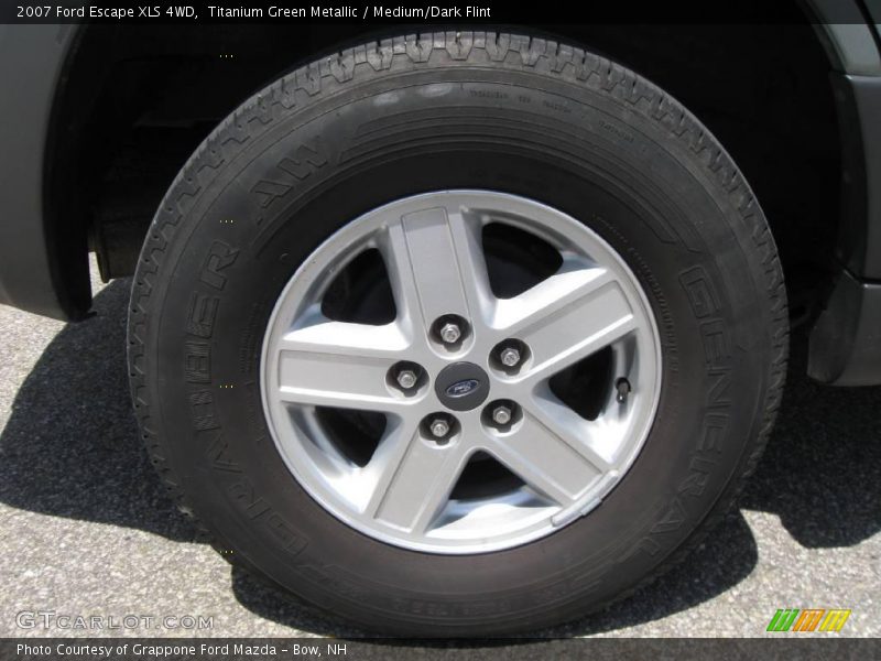 Titanium Green Metallic / Medium/Dark Flint 2007 Ford Escape XLS 4WD