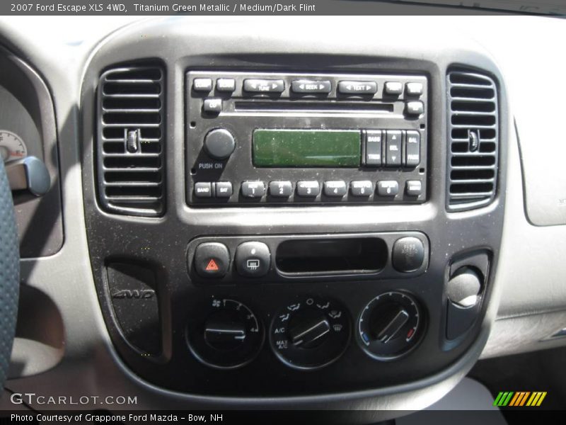 Titanium Green Metallic / Medium/Dark Flint 2007 Ford Escape XLS 4WD