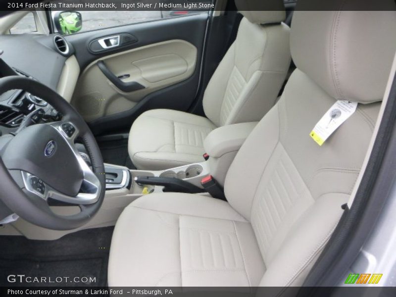 Ingot Silver / Medium Light Stone 2014 Ford Fiesta Titanium Hatchback