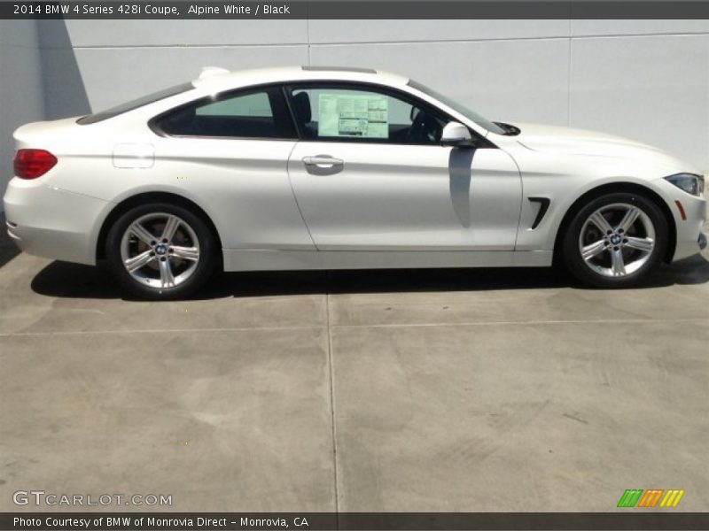 Alpine White / Black 2014 BMW 4 Series 428i Coupe